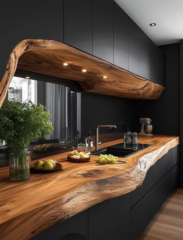 Live-edge worktop